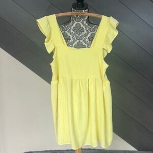 Lovely Melody Flutter Sleeve Mini‎ Dress